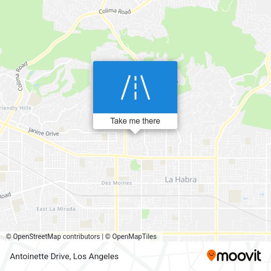 Antoinette Drive map