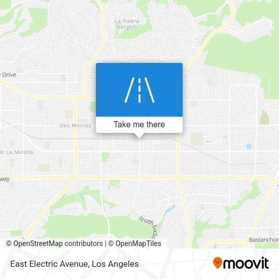 East Electric Avenue map
