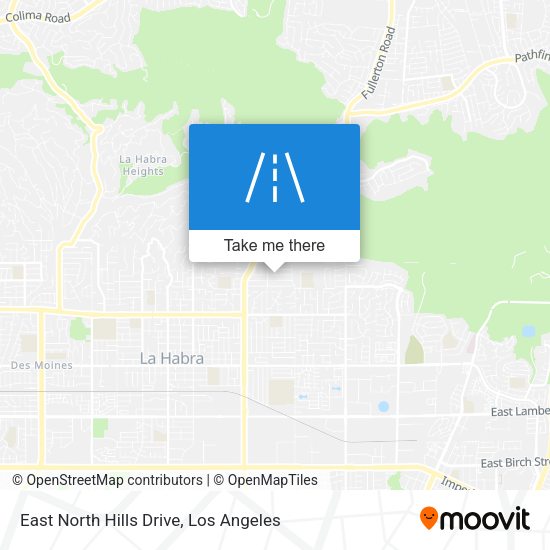 East North Hills Drive map