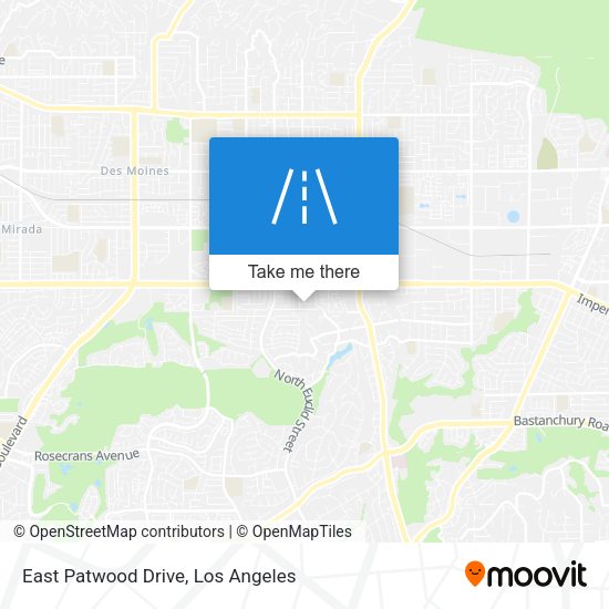 East Patwood Drive map