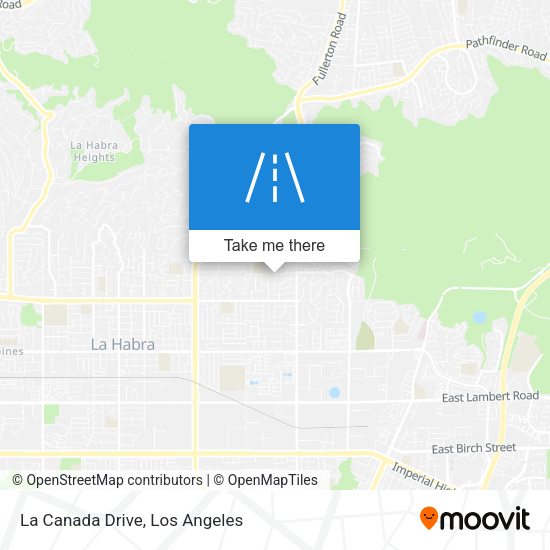 Mapa de La Canada Drive