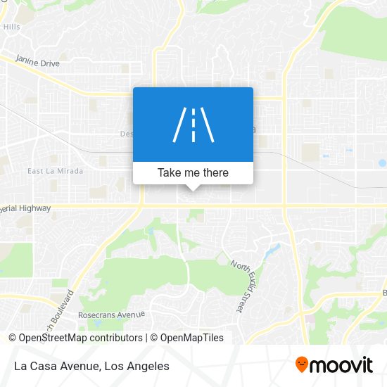 Mapa de La Casa Avenue