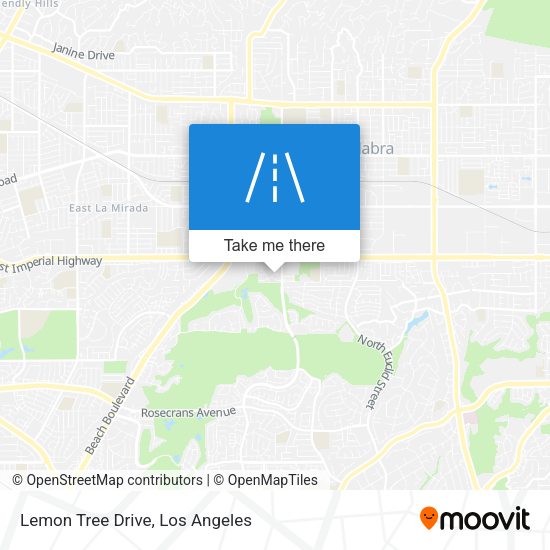 Lemon Tree Drive map