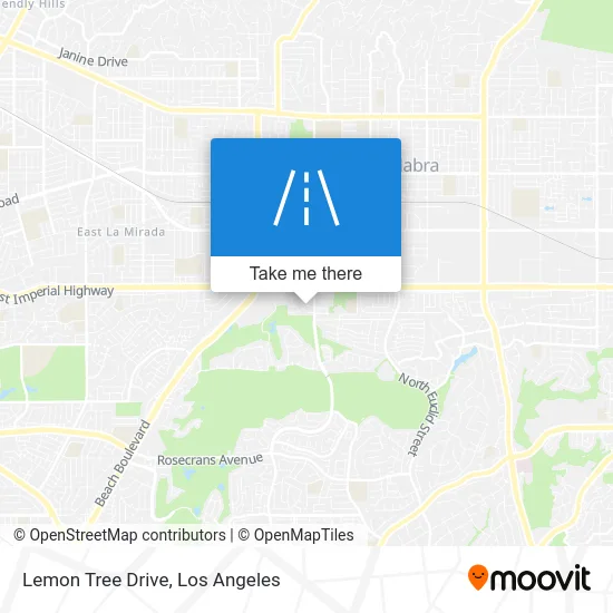 Lemon Tree Drive map