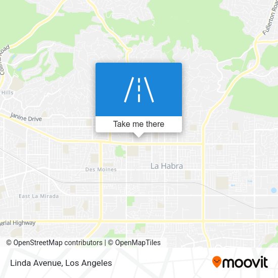 Mapa de Linda Avenue