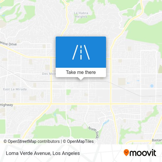 Loma Verde Avenue map