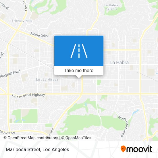 Mapa de Mariposa Street