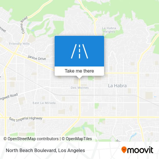 North Beach Boulevard map