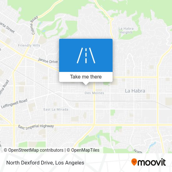 North Dexford Drive map