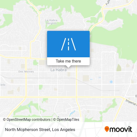 North Mcpherson Street map