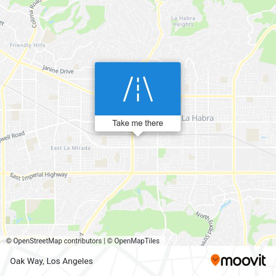 Mapa de Oak Way