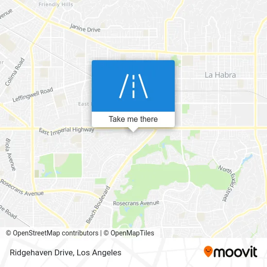 Ridgehaven Drive map
