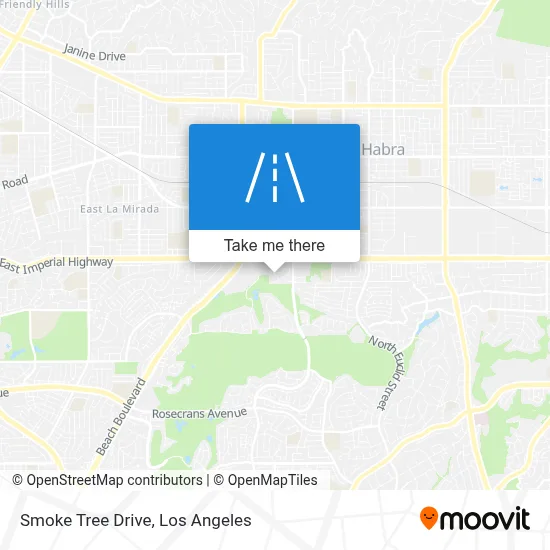 Smoke Tree Drive map