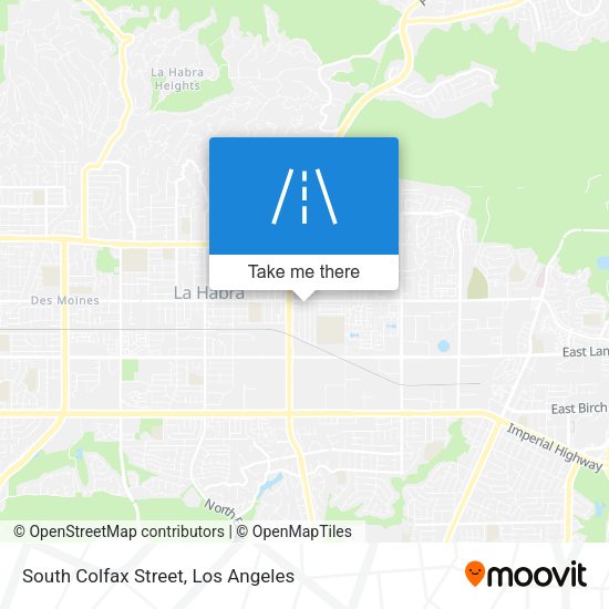 South Colfax Street map