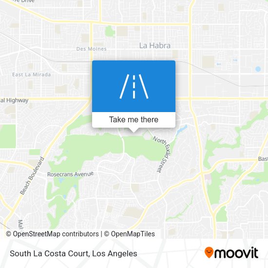South La Costa Court map