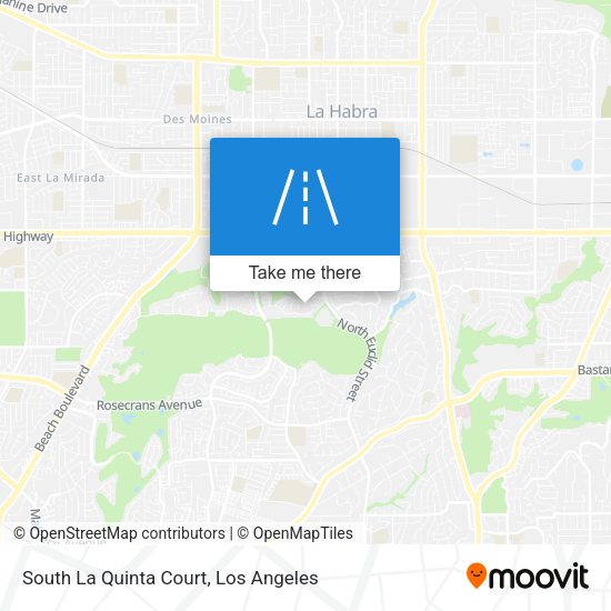 Mapa de South La Quinta Court