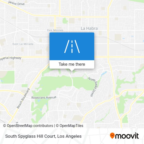 South Spyglass Hill Court map