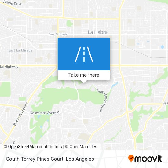 South Torrey Pines Court map