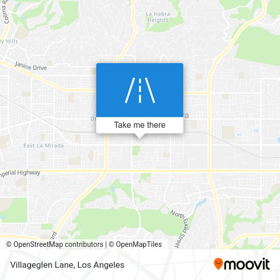 Villageglen Lane map