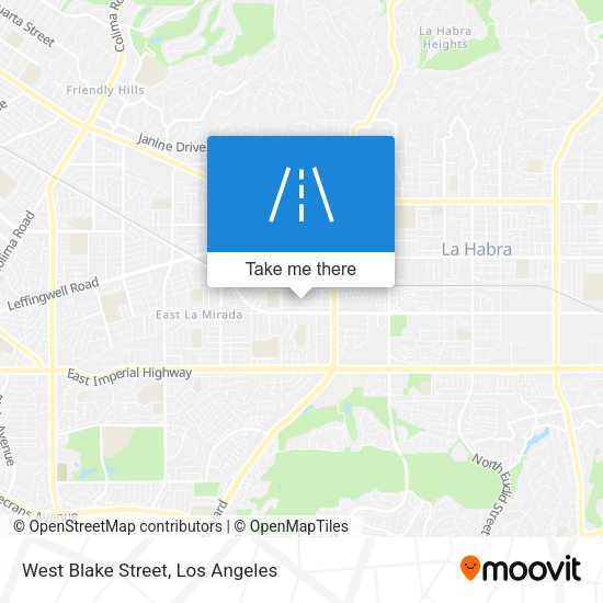 West Blake Street map