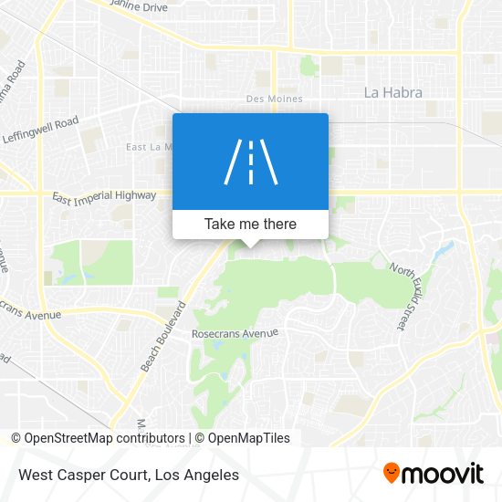 West Casper Court map