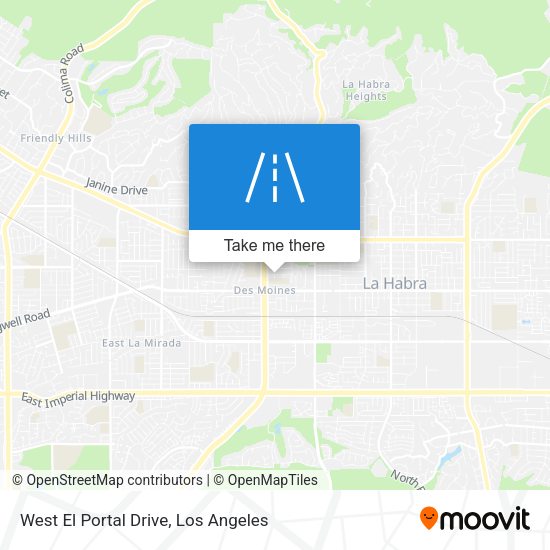 Mapa de West El Portal Drive