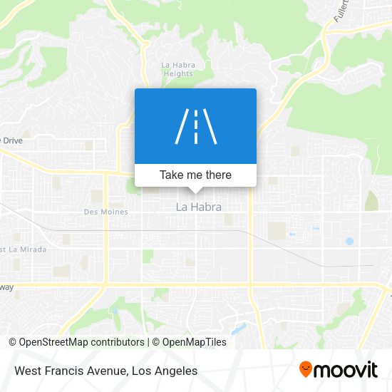 West Francis Avenue map