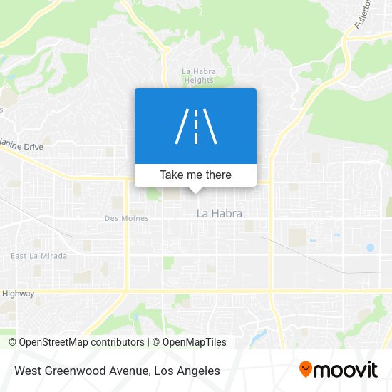 West Greenwood Avenue map