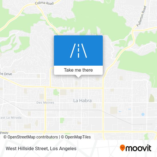 West Hillside Street map