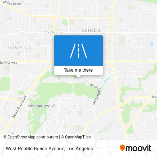 West Pebble Beach Avenue map