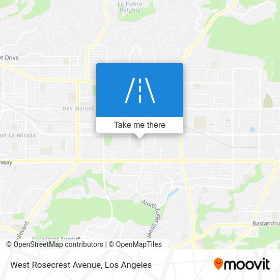 West Rosecrest Avenue map