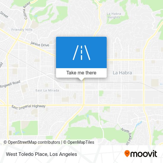 West Toledo Place map