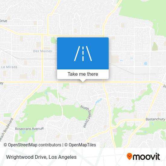 Mapa de Wrightwood Drive