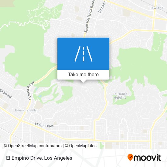 El Empino Drive map