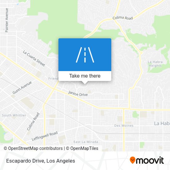 Mapa de Escapardo Drive