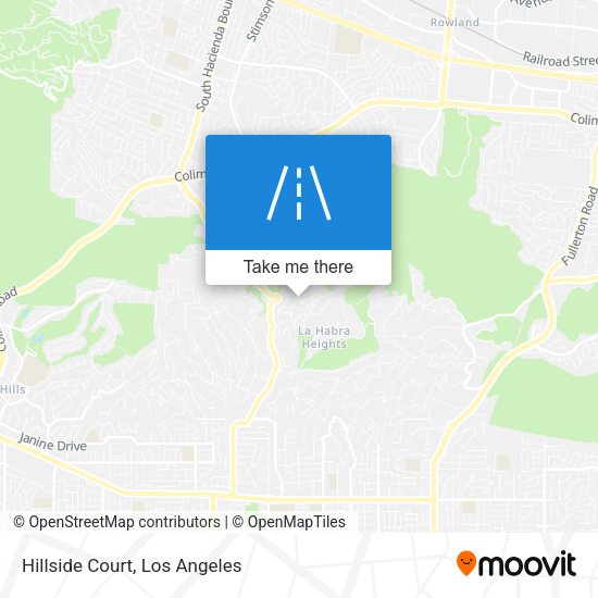 Mapa de Hillside Court