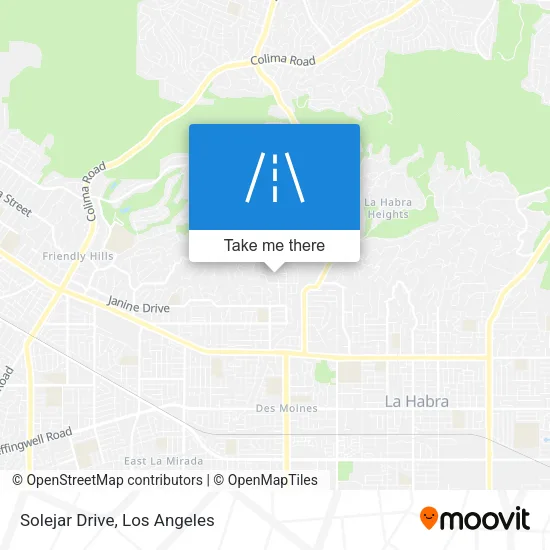 Solejar Drive map