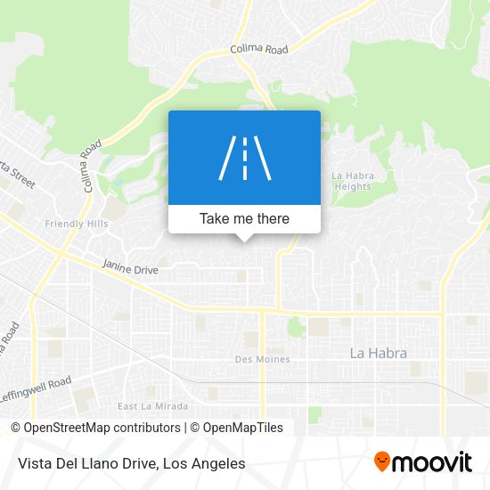 Mapa de Vista Del Llano Drive