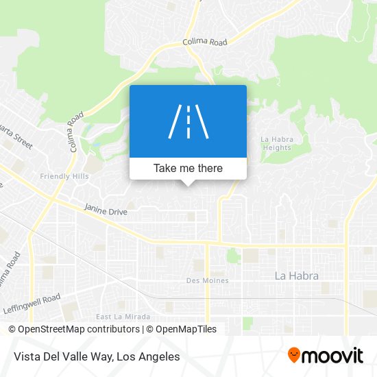 Mapa de Vista Del Valle Way