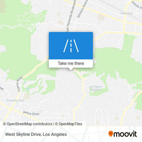 West Skyline Drive map