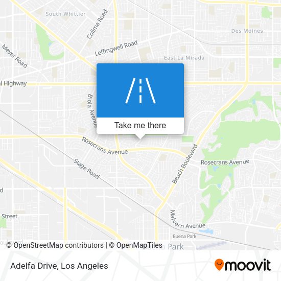 Mapa de Adelfa Drive
