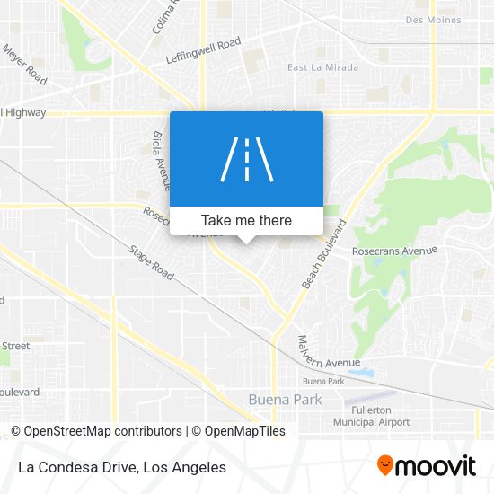 La Condesa Drive map