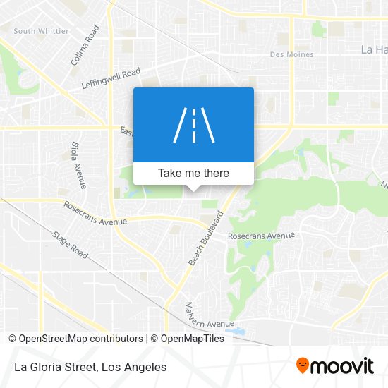 La Gloria Street map
