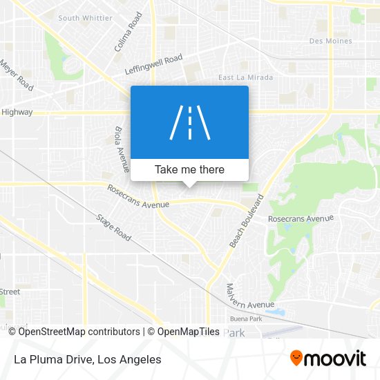 Mapa de La Pluma Drive
