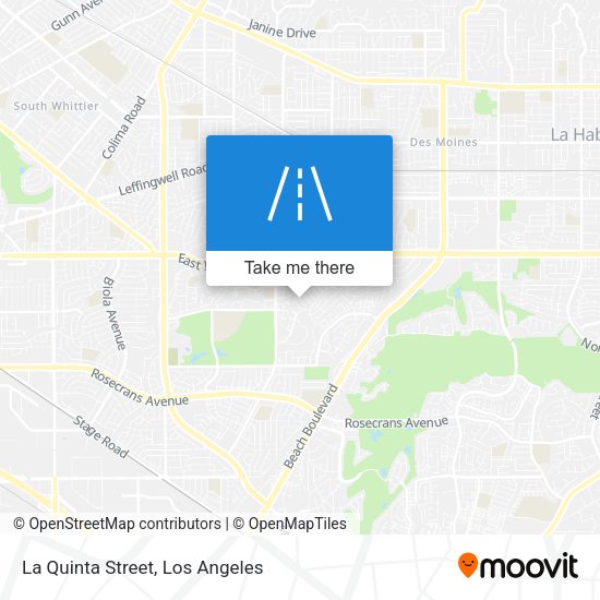 La Quinta Street map