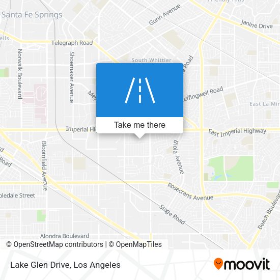 Lake Glen Drive map