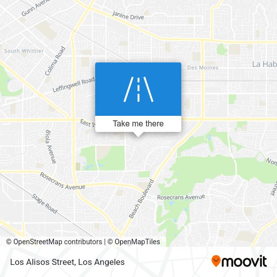 Mapa de Los Alisos Street