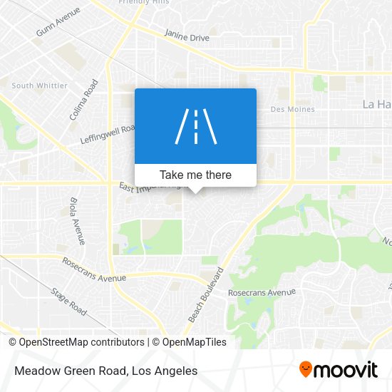 Mapa de Meadow Green Road