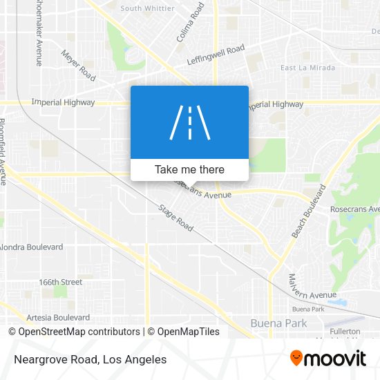 Mapa de Neargrove Road