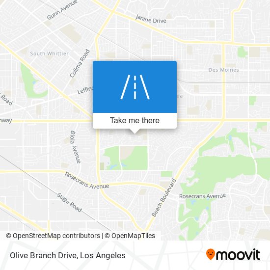 Olive Branch Drive map